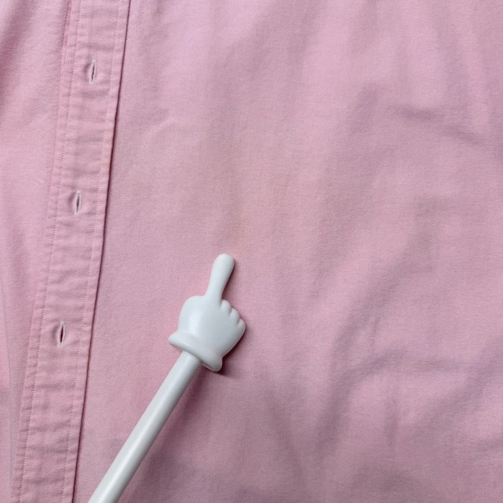 Polo Ralph Lauren Mens Blake Oxford Shirt Pink Long Sleeve Button Down Large
